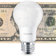 4-Pack of 60W Equivalent Philips A19 LED Bulbs, $5